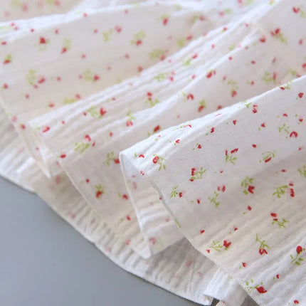 Nuova Camicia da Notte Lunga con Stampa Floreale, Pigiama da Donna in Puro Cotone, Lingerie Comoda, Abbigliamento Estivo Casual per Casa
