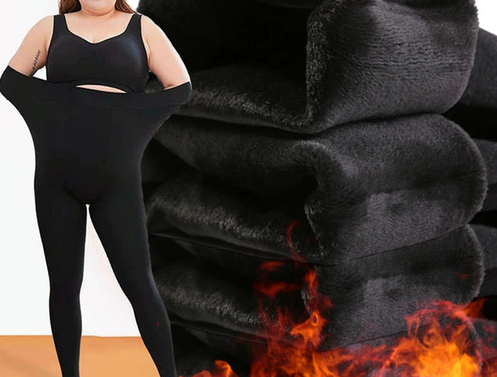 Women New Large Size Pantyhose with Extra Thick Fleece and One-piece Leggings Colored Tight Fitting Pantyhose PlatiNum