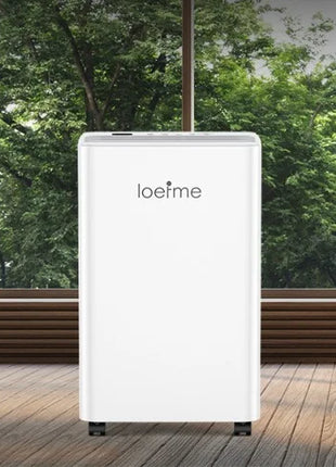 LOEFME Deumidificatore Elettrico Sbrinamento 24H Timer Smart Home Camera Da Letto Seminterrato Automatico 16L/24H 2L Serbatoio Acqua con Ruote Tubi