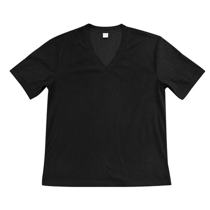 Men's European and American Summer Corduroy Solid Color Slim Casual V-Neck T-Shirt Amazon