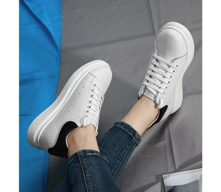 New Men women sneakers height increasing shoes invisible 6 8 10cm heighten sports shoes man taller lift white elevator shoes