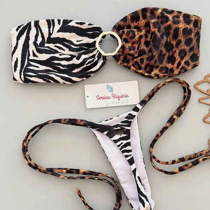 Micro Bikini 2026 Costume da bagno donna Nuovo costume da bagno sexy Halter Bikini Set brasiliano Biquini Perizoma femminile Beachwear Party Wear platinumshop
