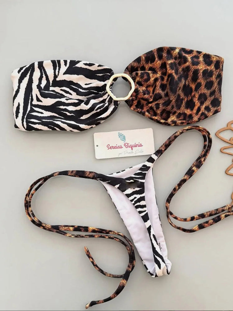 Micro Bikini 2026 Costume da bagno donna Nuovo costume da bagno sexy Halter Bikini Set brasiliano Biquini Perizoma femminile Beachwear Party Wear platinumshop