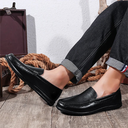 2025 Estate Scava Fuori Penny Mocassini Da Uomo Scarpe Da Barca Traspirante Uomo Mocassini In Pelle Slip On Appartamenti Mens Casual Scarpe Da Guida
