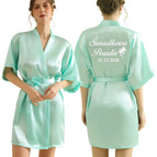 mint green robe / XXL