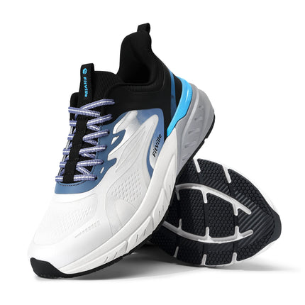 FitVille Le più nuove scarpe da corsa da uomo 4E Sneakers larghe con supporto per l'arco plantare per piedi piatti Sollievo dal dolore al tallone Fascite plantare