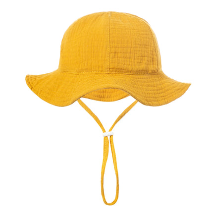3-18 mesi Cappello da pescatore per bambini Cappello da pescatore per bambini da esterno per protezione solare Ragazzi Ragazze Cappello Panama in cotone Cappello da pescatore per bambini da spiaggia unisex