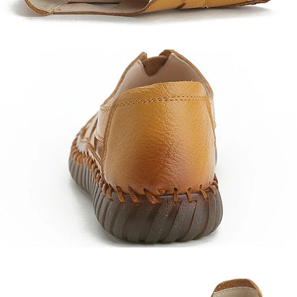 Sandales Femme - Nouveau Design 2026 - Sandales en Cuir de Vachette de Première Qualité