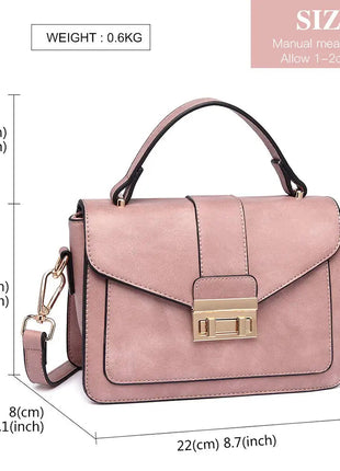 Miss Lulu WOMEN'S Handbag Small Elegant Handle bag Leather shoulder bag Stylish Shoulder bag Shoulder for Allt PlatiNum