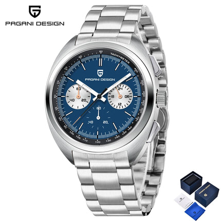 Nuovo Orologio da Uomo PAGANI DESIGN Panda 2026, Orologio al Quarzo Retrò, Cronografo Impermeabile con Vetro Zaffiro AR, Luminoso, Sportivo, in Acciaio Inossidabile