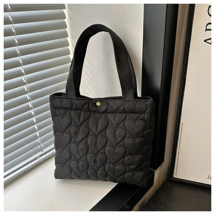 Puffer Shoulder Bag for Women Soft Down Cotton Padded Tote Handbag Purse Quilted Cross Body Bag Solid Color Bubbles Cloud Bag PlatiNum