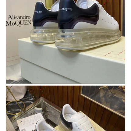 Handmade Men Casual Shoes Genuine Leather Oversize Platform Sneakers Air Cushion Trainers Man Flat Loafers Daily Office Footwear