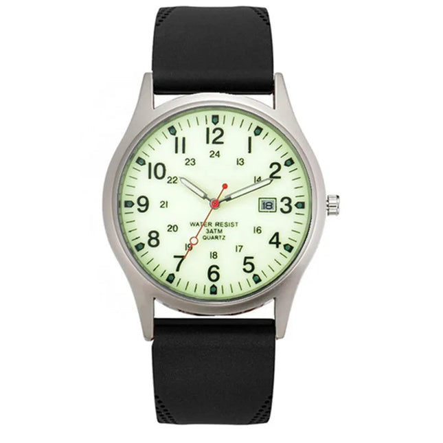 Orologi economici di marca da uomo Studenti Moda Casual Cinturino in silicone Sport Militare Data Orologio da polso al quarzo Nero Relogio Masculino platinumshop