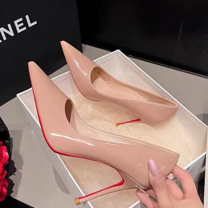 Sexy Black High Heels for Ladies Elegant woman heels 2025 trend Stiletto Pointed Toe Shoes Women Nightclub Prom Party Shoes PlatiNum