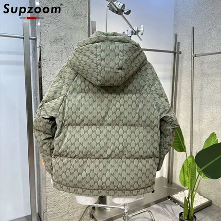 Supzoom New Arrival Top Fashion Logo Male Popular Clothes Thickened Handsome Warm Collar Casual  Winter Down Jackets Men