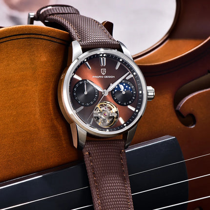 PAGANI DESIGN 41MM Orologio da uomo Orologio meccanico automatico di lusso Orologio da pilota impermeabile in acciaio inossidabile da 100 m PDYS021
