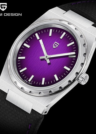 PAGANI DESIGN 2026 Nuovo Orologio al Quarzo Sottile da Uomo 7MM VJ21 37MM Zaffiro Acciaio Inossidabile Impermeabile 10Bar Luminoso C3 Reloj Hombre