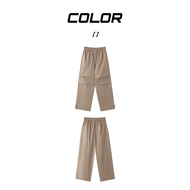 Metersbonwe Y2K Parachute Pants Women Harajuku Streetwear Wide Leg Baggy Sweatpants Female Vintage Hip Hop Joggers Cargo Trouser