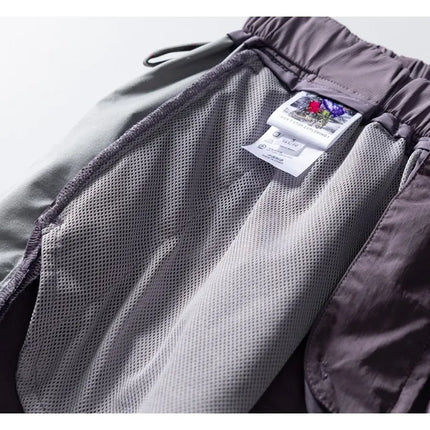 Men Women Splice Fashion Outdoor Loose Casual Lightweight Quick Dry Sports Cargo Baggy Pants Track Trouser Jogger Sweatpants