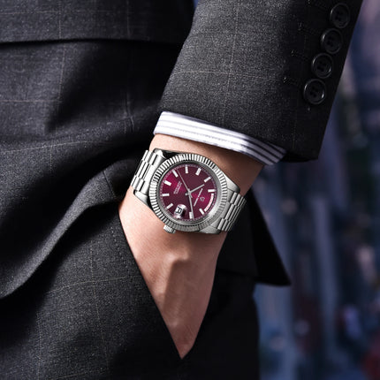 PAGANI DESIGN Nuovo Orologio da Uomo 40mm con Calendario Settimanale, Acciaio Inossidabile, Impermeabile 100M, Vetro Zaffiro AR, Movimento Giapponese di Lusso