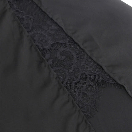 Comeondear Camicia da notte Donna sexy Curva Abito sottoveste in raso Set da notte senza schienale Pizzo Plus Size Lingerie XXXL Camicie da notte più sexy