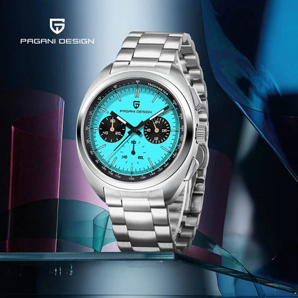 Nuovo Orologio da Uomo PAGANI DESIGN Panda 2026, Orologio al Quarzo Retrò, Cronografo Impermeabile con Vetro Zaffiro AR, Luminoso, Sportivo, in Acciaio Inossidabile