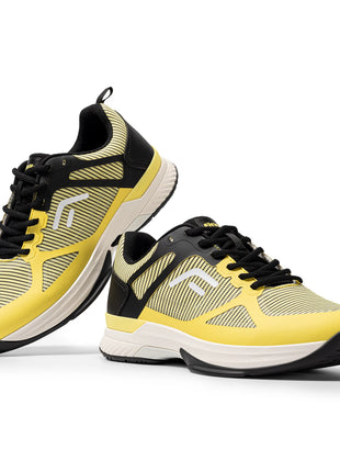 FitVille Scarpe da pickleball larghe da uomo Scarpe da tennis Scarpe da tennis da cancha intera con supporto per l'arco plantare Scarpe sportive leggere antiscivolo