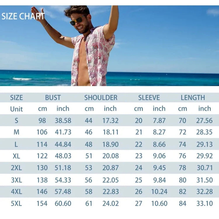 Camicia hawaiana da uomo per le vacanze al mare Set di pantaloncini a maniche corte da uomo Set da uomo casual ventilato in 2 pezzi con stampa strutturata platinumshop