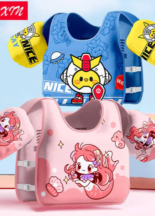 Rooxin Gilet da nuoto senza gonfiaggio Gilet di galleggiamento Anello da nuoto Tubo Accessorio da nuoto per sport acquatici Anello da braccio per nuoto Galleggiante per piscina