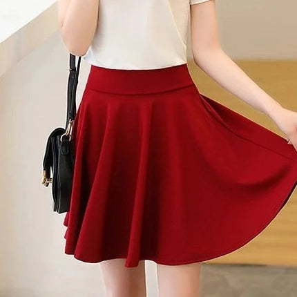 Moda donna estate nuovo stile versione coreana gonna sportiva corsa danza quadrata studente elegante tendenza gonna a trapezio a vita alta