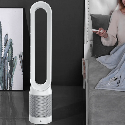 Ventilatore senza lama per circolazione di purificazione dell'aria 220V Ventilatore elettrico da pavimento per dormitorio ultra silenzioso Ventilatore a torre Ventilatore senza lama Ventilatore per stanza