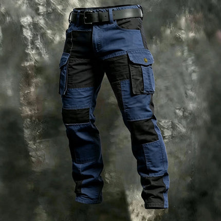 2026 Cotton Men's Pants Large Size Multi-pocket Loose Overalls Outdoor Sports Training Jogging Casual Pants Loose Comfortable