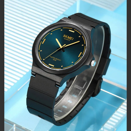 SKMEI Top Brand Casual Quartz Wristwatches Mens New Simple TPU Strap 3Bar Waterproof Watches For Male Time Clock Reloj Hombre