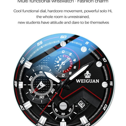 Orologio da uomo Black Warrior autentico alla moda in acciaio inossidabile impermeabile calendario luminoso orologio al quarzo moda maschile orologi regalo platinumshop