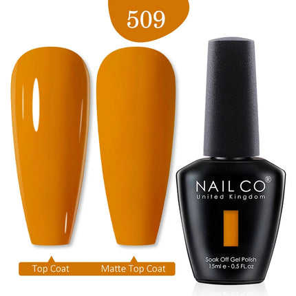 NAILCO 15ml Green Blue Series UV Nail Gel Polish Blue Colors UV&LED Gel Varnish Red Soak Off Semi Permanent LED Nail Gel Varnish