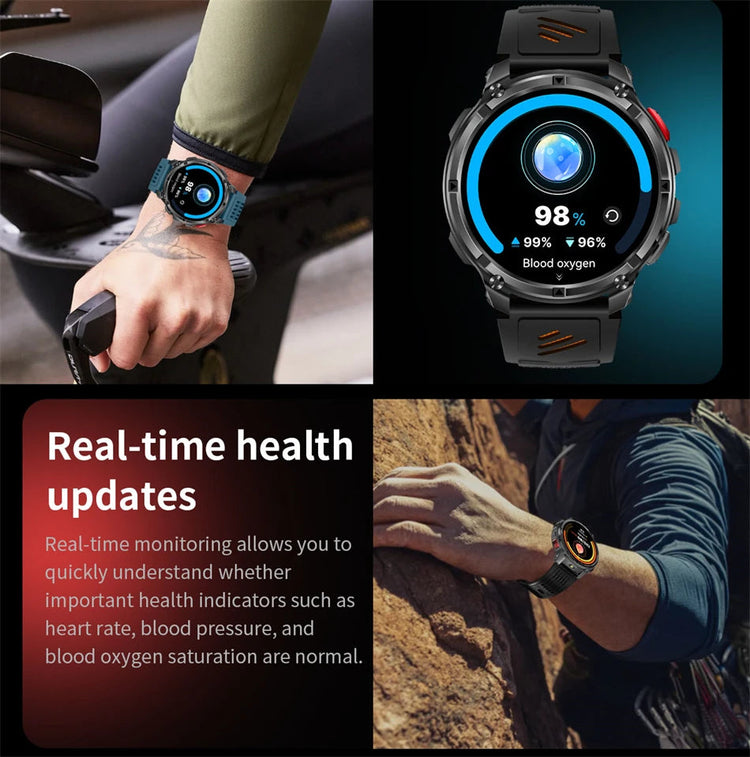 Nuovo T-Rex3 Ultra 1100mAh Batteria Smart Watch GPS Track Bussola IP69K Impermeabile Sport tracker All'aperto Militare Smartwatch platinumshop