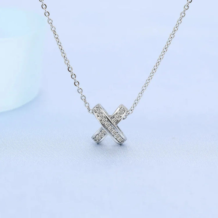 925 Sterling Silver Necklace For Women Round Pendent Sparkling Pave CZ Necklace Fashion Anniversary Birthday Jewelry Gifts N325 PlatiNum