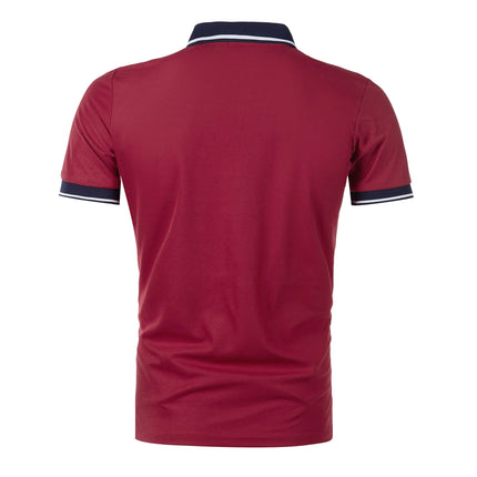 Men's short sleeve top daily casual short sleeve T-shirt with lapel casual short sleeve men's casual T-shirt