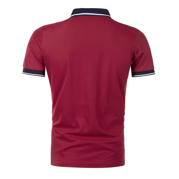 Top a maniche corte da uomo T-shirt casual quotidiana a maniche corte con risvolto casual a maniche corte T-shirt casual da uomo