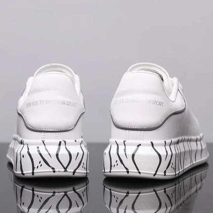 White men's shoes spring and autumn 2025 new wild Korean style breathable comfortable sneakers men's casual sports shoes