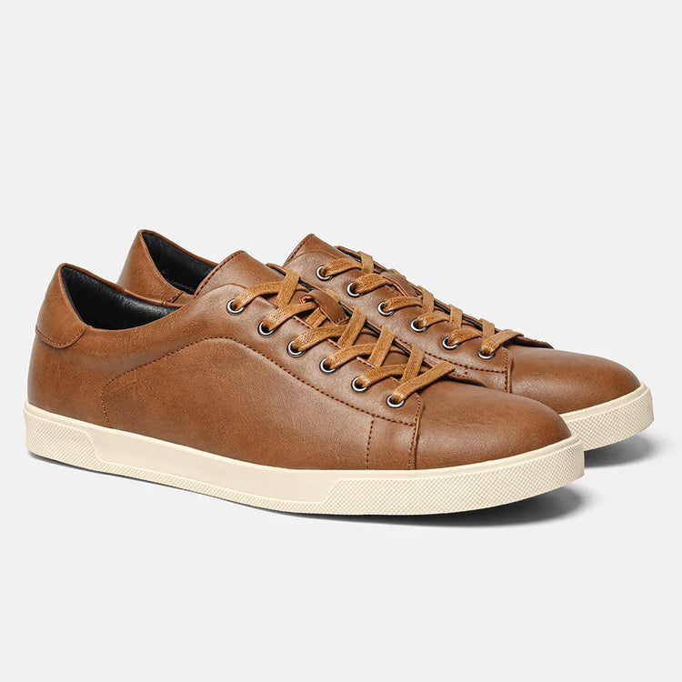 Men's casual shoes 2025 brand fashion comfortable leather shoes men