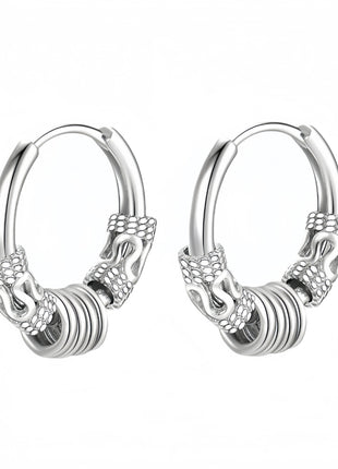 Long Hanging Crosses Leaves Pendants Hoops Woman Earrings Man Vintage Stainless steel Hip Hop Ear Piercing Jewelry Accessories PlatiNum