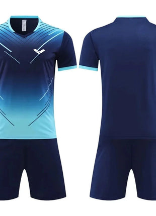 Men's T-shirt And Shorts Set Summer Men's Tennis Short Sleeve T-shirt Stylish And Comfortable Badminton Training Shorts PlatiNum