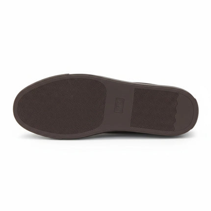 Men Coffee Suede Loafers Skateboarding Pure Outdoor Durable Leather Casual Walking Style Shoes
