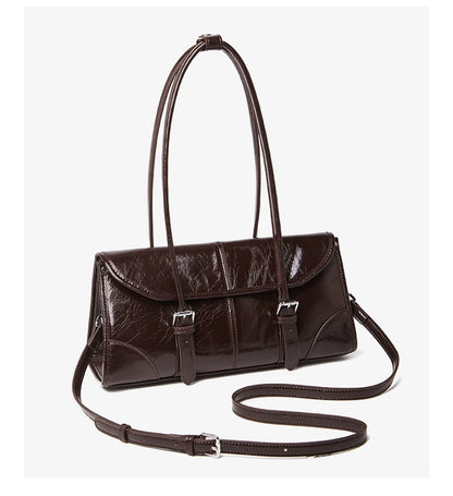 FOXER Lady's Shoulder Bag Genuine Leather Cross Body Bag 2025 Autumn Winter Large Capacity Travel Bag Commute Work Elegant