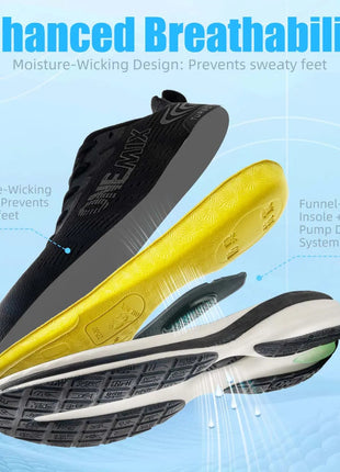 ONEMIX Scarpe da corsa per uomo Cuscino Scarpe da ginnastica per coppia atletica Scarpe sportive estive per esterni Scarpe da jogging da donna Scarpe da ginnastica da passeggio PlatiNum