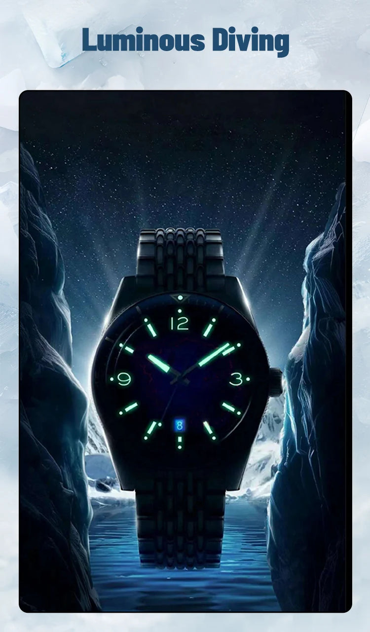 Seagull Men‘s Luxury Mechanical Watch Luminous Waterproof Multi Function Sapphire Mirror Antarctica Expedition 816.37.1064A NEW