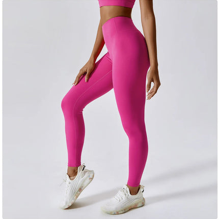 High Waist Yoga Leggings Women Push Up Sport Leggings Fitness Running Hip Lift Yoga Pants Highly Elastic Gym Workout Leggings PlatiNum
