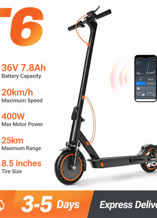 Monopattino elettrico per adulti TODIMART, monopattino elettrico urbano, motore 350W, batteria 36V, monopattino pieghevole, velocità 24 km/h, autonomia 20-30 km, monopattino elettrico urbano, 3 velocità regolabili