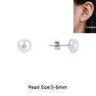 Orecchini a Perno con Perle Naturali d'Acqua Dolce per Donne, Argento Sterling 925, Gioielli Semplici e Colorati con Perle Selezionate a Mano platinumshop